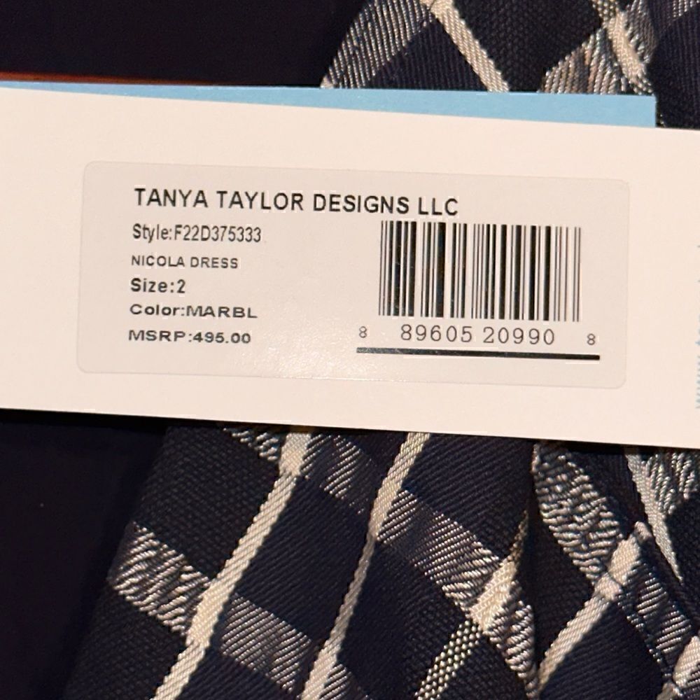 NWTs Tanya Taylor Nicola Puff-Sleeve Belted Check Mini Dress Size 2 - Picture 13 of 13